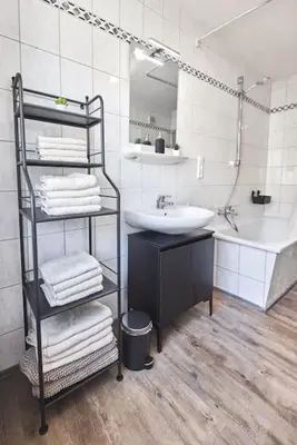 Ein Badezimmer in der Unterkunft Moselträumchen XL
