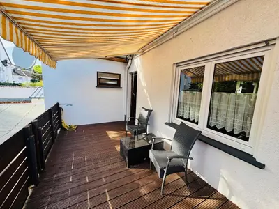 Ein Balkon oder eine Terrasse in der Unterkunft Familienzeit Apartament