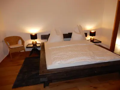 Ein Bett oder Betten in einem Zimmer der Unterkunft Geste Hoppstädten