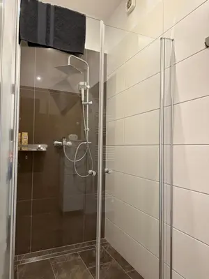 Ein Badezimmer in der Unterkunft Ferienoase am Wasser