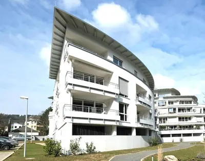 Das Gebäude in dem sich die Ferienwohnung befindet