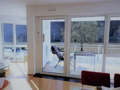 Ein Sitzbereich in der Unterkunft Panoramalounge Moselblick - Toplage