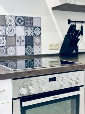 Küche/Küchenzeile in der Unterkunft Ferienwohnung CURB