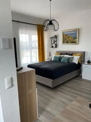 Ein Bett oder Betten in einem Zimmer der Unterkunft Appartement Nr 32 in Mayen