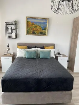 Ein Bett oder Betten in einem Zimmer der Unterkunft Appartement Nr 32 in Mayen