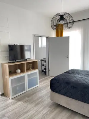 Ein Bett oder Betten in einem Zimmer der Unterkunft Appartement Nr 32 in Mayen