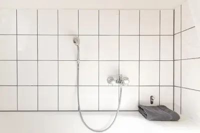 Ein Badezimmer in der Unterkunft Gemütliche und günstige Stadtwohnung für 4 Personen in Mayen