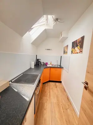 Küche/Küchenzeile in der Unterkunft Monteurwohnung Natalie