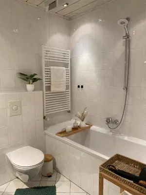 Ein Badezimmer in der Unterkunft CityBude