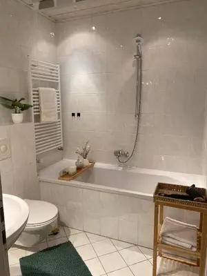Ein Badezimmer in der Unterkunft CityBude