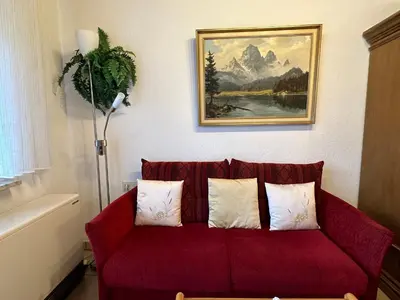 Ein Sitzbereich in der Unterkunft Ferienwohnung Liva Wohnung C