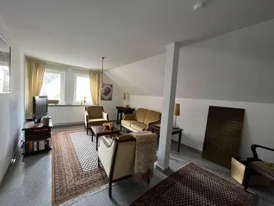 Ein Sitzbereich in der Unterkunft Haus Arthur Klingels, Ferienwohnungen