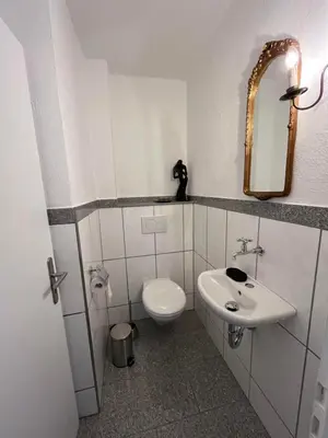 Ein Badezimmer in der Unterkunft Haus Arthur Klingels, Ferienwohnungen