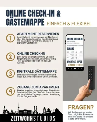 Grundriss der Unterkunft Studio Loreley am Rhein, moderne & vollausgestatte 40qm, Küche, Netflix, WM