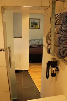 Ein Badezimmer in der Unterkunft Fe Wo Am Alten Rathaus
