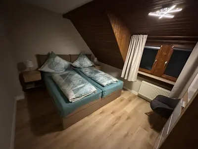 Ein Bett oder Betten in einem Zimmer der Unterkunft Apartment Dobias