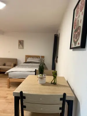 Ein Sitzbereich in der Unterkunft Ferienwohnung Neroth