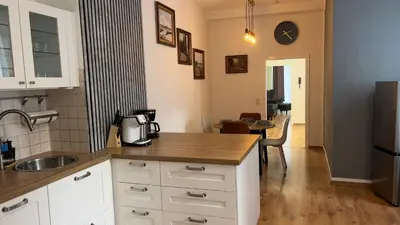 Küche/Küchenzeile in der Unterkunft Koblenz 1 Bed Sleeps 5 City Views