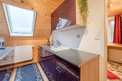 Küche/Küchenzeile in der Unterkunft Ferienhaus Störzel