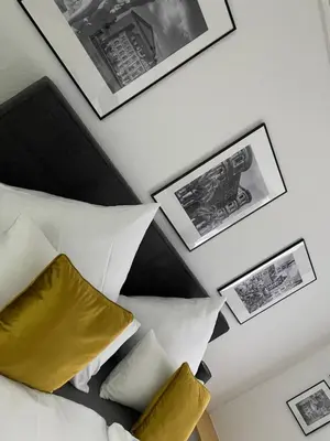 Ein Sitzbereich in der Unterkunft City Apartments Trier Suite 4