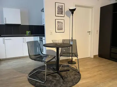 Küche/Küchenzeile in der Unterkunft City Apartments Trier Suite 4