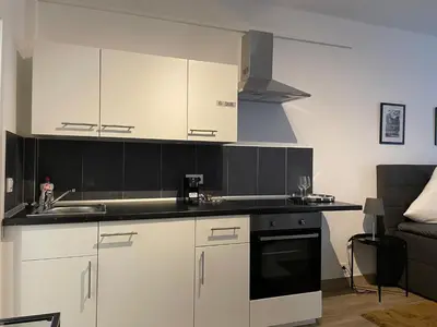Küche/Küchenzeile in der Unterkunft City Apartments Trier Suite 5
