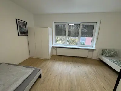 Ein Bett oder Betten in einem Zimmer der Unterkunft StadtQuartier am Rhein WE31
