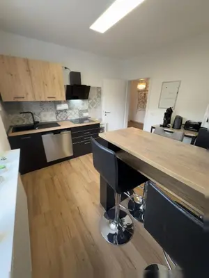 Küche/Küchenzeile in der Unterkunft Ferienwohnung Jasmin