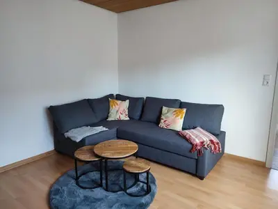 Ein Sitzbereich in der Unterkunft Ferienhaus Änni Kempenich