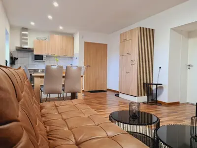 Küche/Küchenzeile in der Unterkunft Eifelauszeit - Wohnung Klein