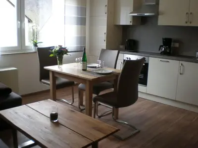 Küche/Küchenzeile in der Unterkunft Holiday Home Weingut Mertes