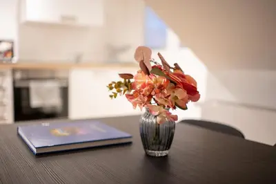 Küche/Küchenzeile in der Unterkunft Penthouse Wohnung mit Terrasse