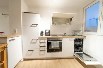 Küche/Küchenzeile in der Unterkunft Penthouse Wohnung mit Terrasse