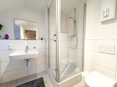 Ein Badezimmer in der Unterkunft Penthouse Wohnung mit Terrasse