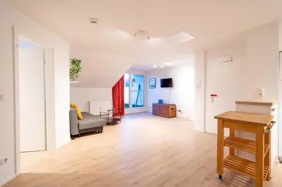 TV/Unterhaltungsangebot in der Unterkunft Penthouse Wohnung mit Terrasse