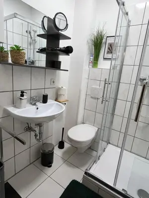 Ein Badezimmer in der Unterkunft Koblenz Studio City Apartment