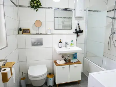 Ein Badezimmer in der Unterkunft Stilvolles Apartment in Koblenz