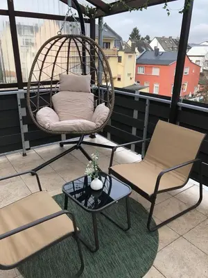 Ein Balkon oder eine Terrasse in der Unterkunft Stilvolles Apartment in Koblenz