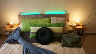Ein Sitzbereich in der Unterkunft Stilvolles Apartment in Koblenz