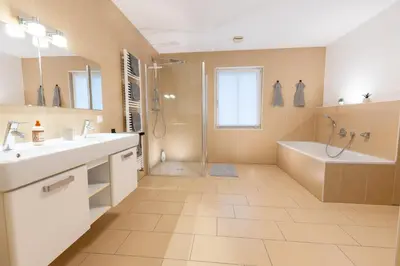 Ein Badezimmer in der Unterkunft Vulkan-Villa