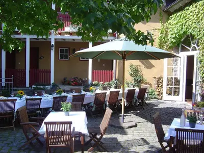 Ein Garten an der Unterkunft Hotel Agnesen-Hof