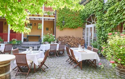 Ein Garten an der Unterkunft Hotel Agnesen-Hof
