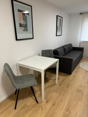 Ein Sitzbereich in der Unterkunft WW02 - Businessapartment Koblenz