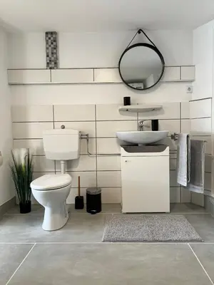 Ein Badezimmer in der Unterkunft Wohlfühl Appartment - Wohnen auf Zeit - Netflix