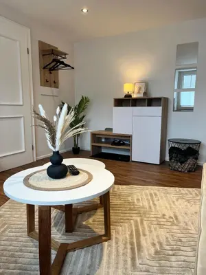 Küche/Küchenzeile in der Unterkunft Wohlfühl Appartment - Wohnen auf Zeit - Netflix