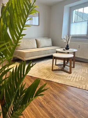 Ein Sitzbereich in der Unterkunft Wohlfühl Appartment - Wohnen auf Zeit - Netflix