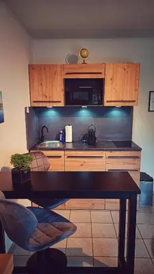Küche/Küchenzeile in der Unterkunft Ferienwohnung Moselnest