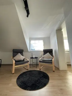 Ein Sitzbereich in der Unterkunft Ferienhaus - Eifeltraum - Salm