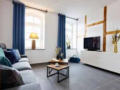 TV/Unterhaltungsangebot in der Unterkunft Ferienwohnung Alte Schule Kennfus - Ruhe genießen