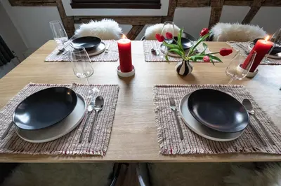 Grundriss der Unterkunft Haus Engelhardt Design Wohnung Heidi mit Burgblick